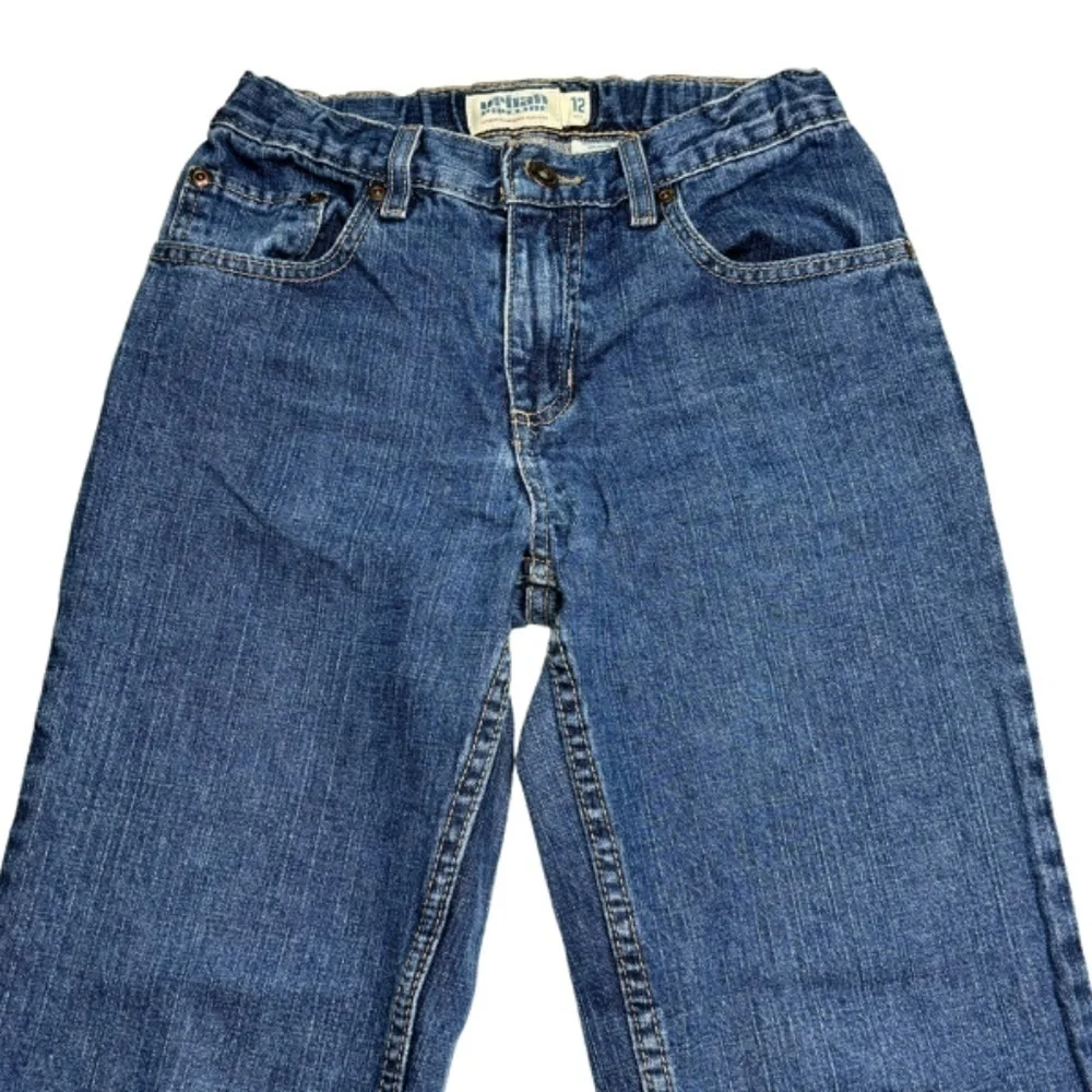 Urban Pipeline Boys Jeans Sz 12 Medium Denim Blue Wash Straight Leg Cotton Jeans